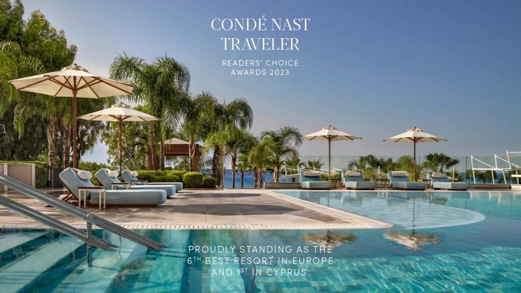 Parklane, a Luxury Collection Resort & Spa, Ranks as No.1 Resort in Cyprus and No.6 in Europe in the 2023 Conde Nast Traveler Readers' Choice Awards